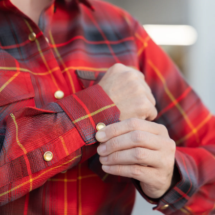 Women’s Tuefel Hunden Flannel Shirt by Hales Speed Shop — additional product view
