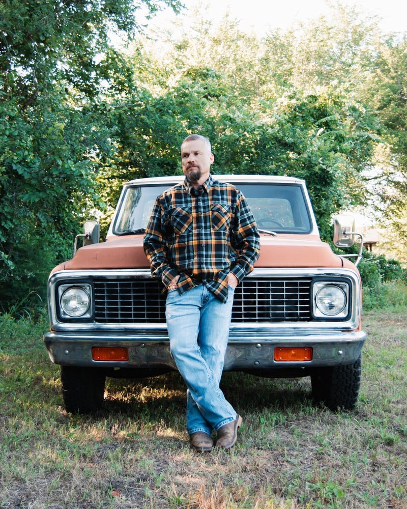 The Crow men’s flannel shirt by Divided Flannel Co.