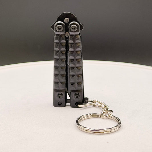 Mini Balisong Butterfly Knife Keychain