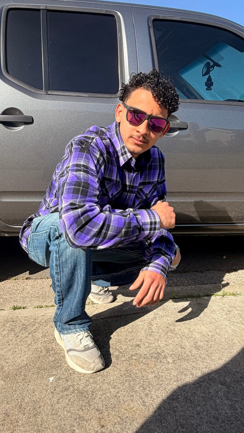 Men's Buddha Flannel Shirt by Divided Flannel Co. — product view