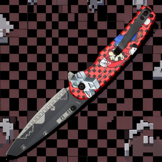 Power-Up retro pocket knife — blade detail