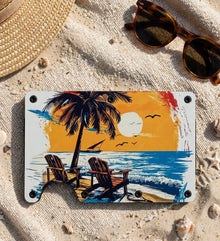 Sitting On My Assets – Beach Lounger Metal Wallet