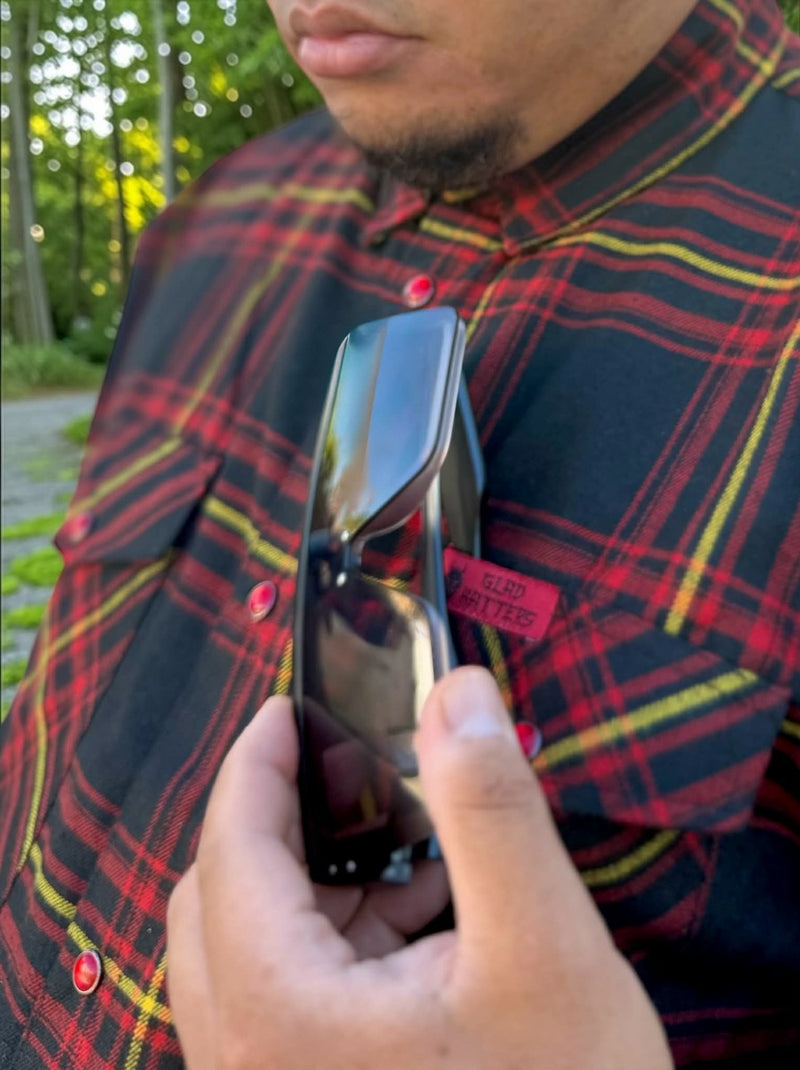Men’s Gladhatters Hannya Flannel Shirt by Divided Flannel Co. — additional product view