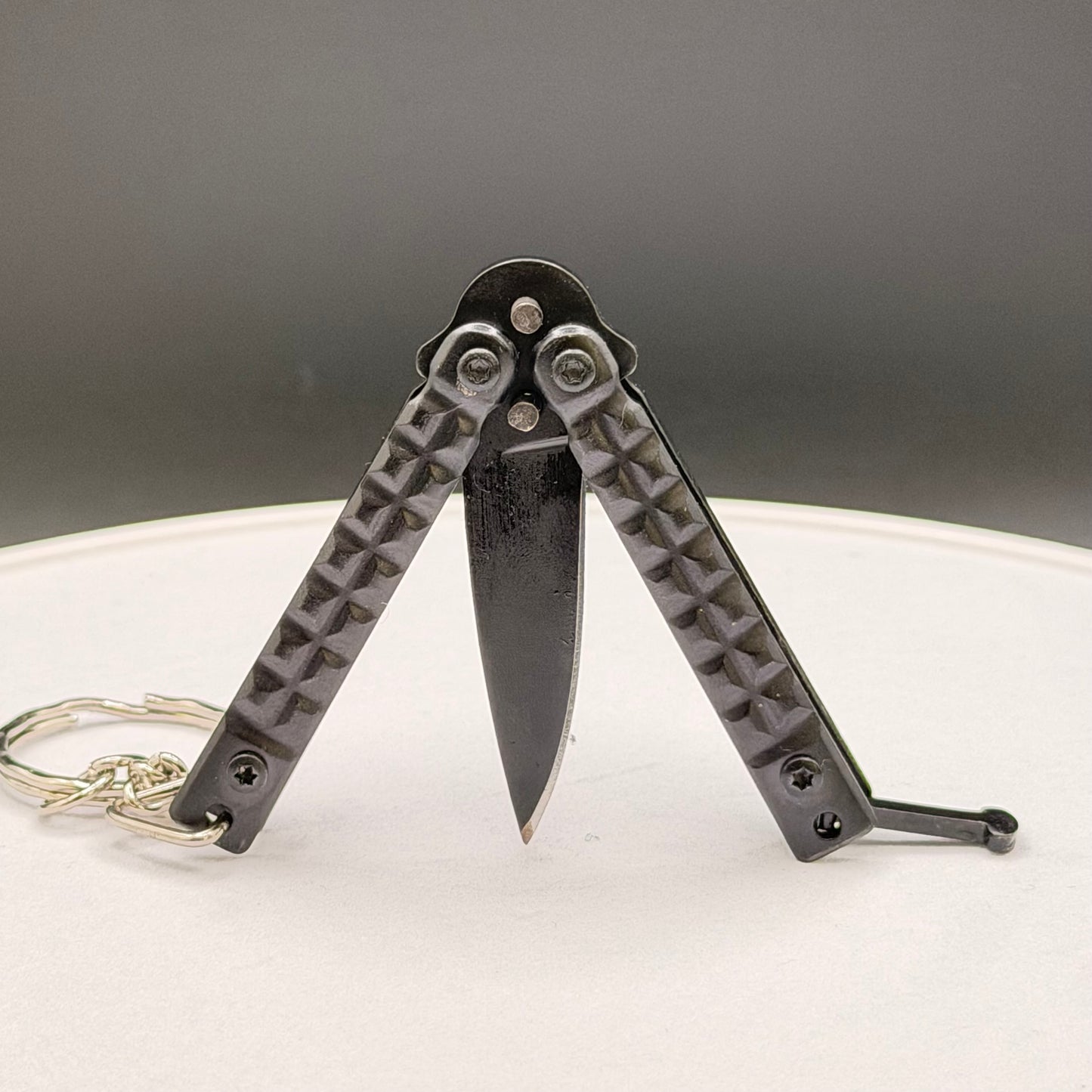 Mini Balisong Butterfly Knife Keychain