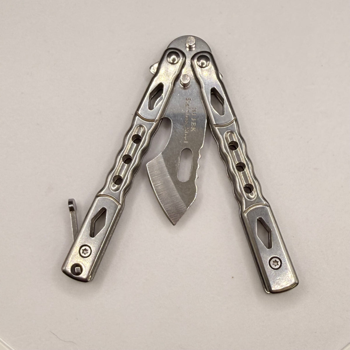Dad Tax Flip Knife and Bottle Opener — detail view