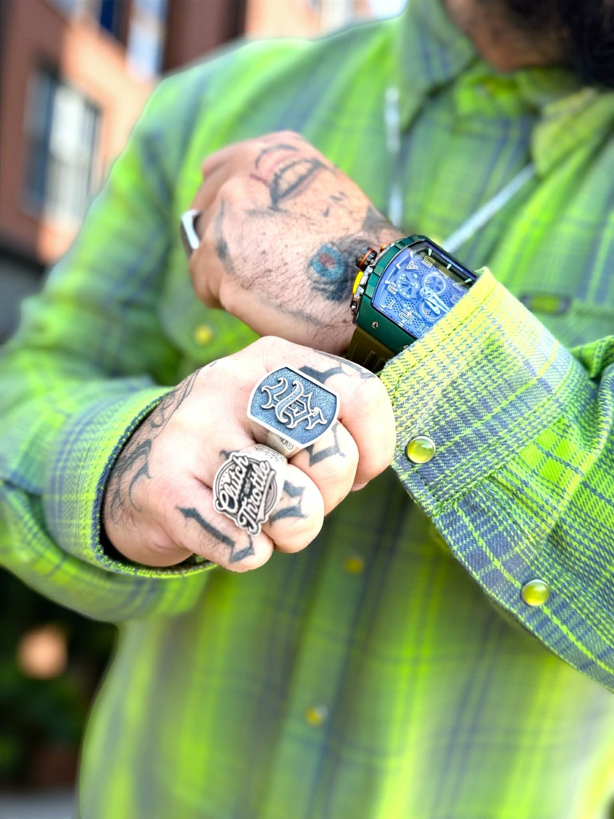 Men's Ooze Flannel Shirt by Clutch & Throttle — additional view