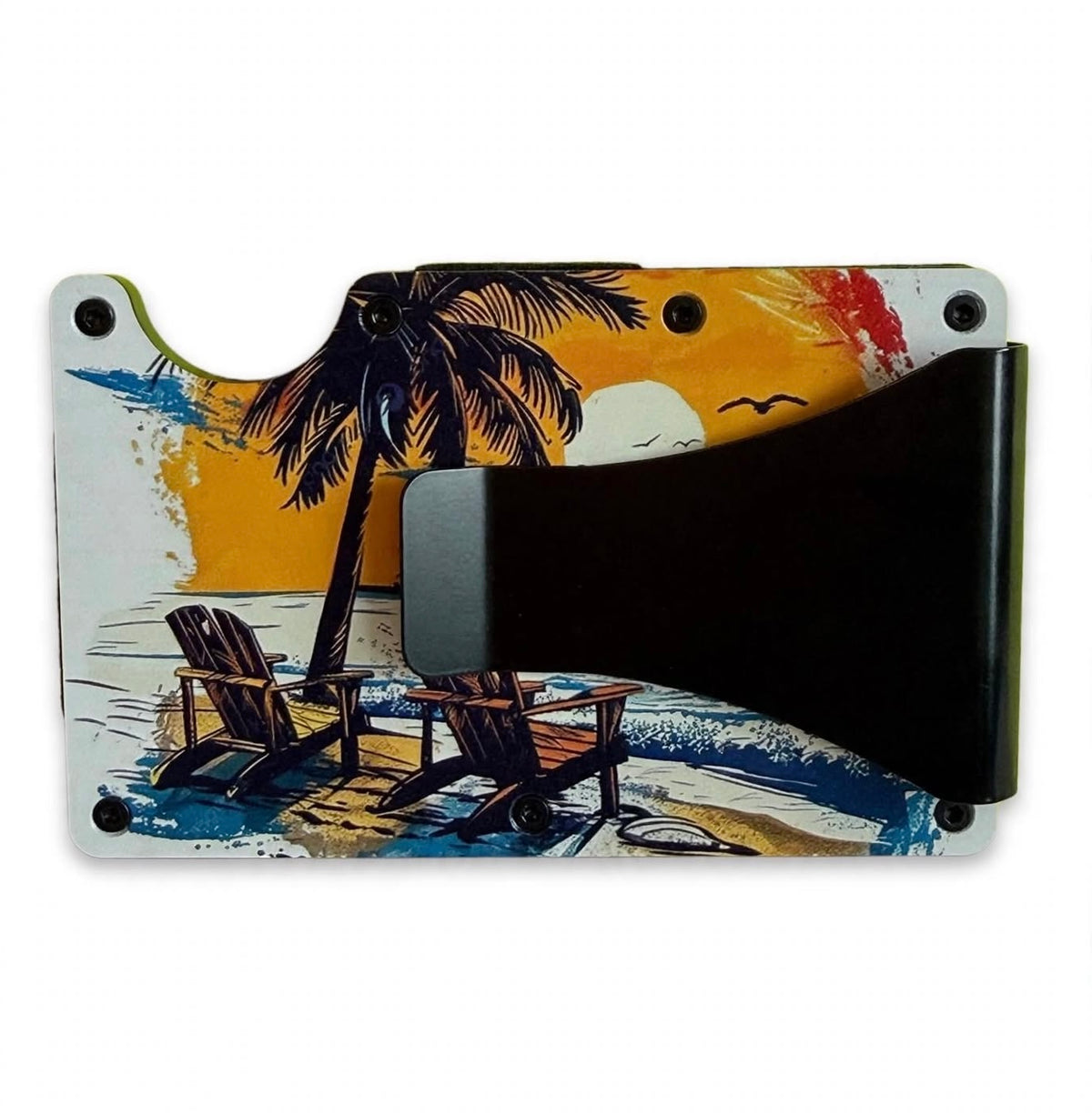 Sitting On My Assets – Beach Lounger Metal Wallet