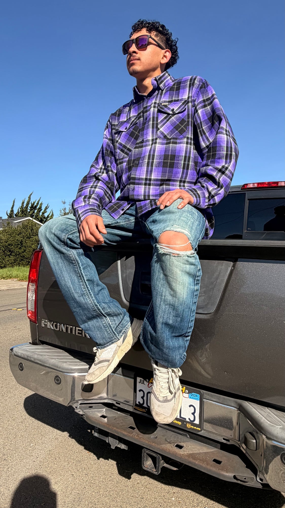 Men's Buddha Flannel Shirt by Divided Flannel Co. — lifestyle view