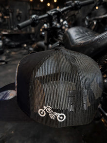 Speed Racer Mesh Snapback by Clutch & Throttle — mesh back detail