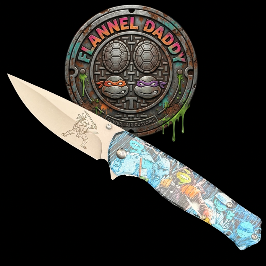 Turtle Power retro pocket knife by Flannel Daddy Loot