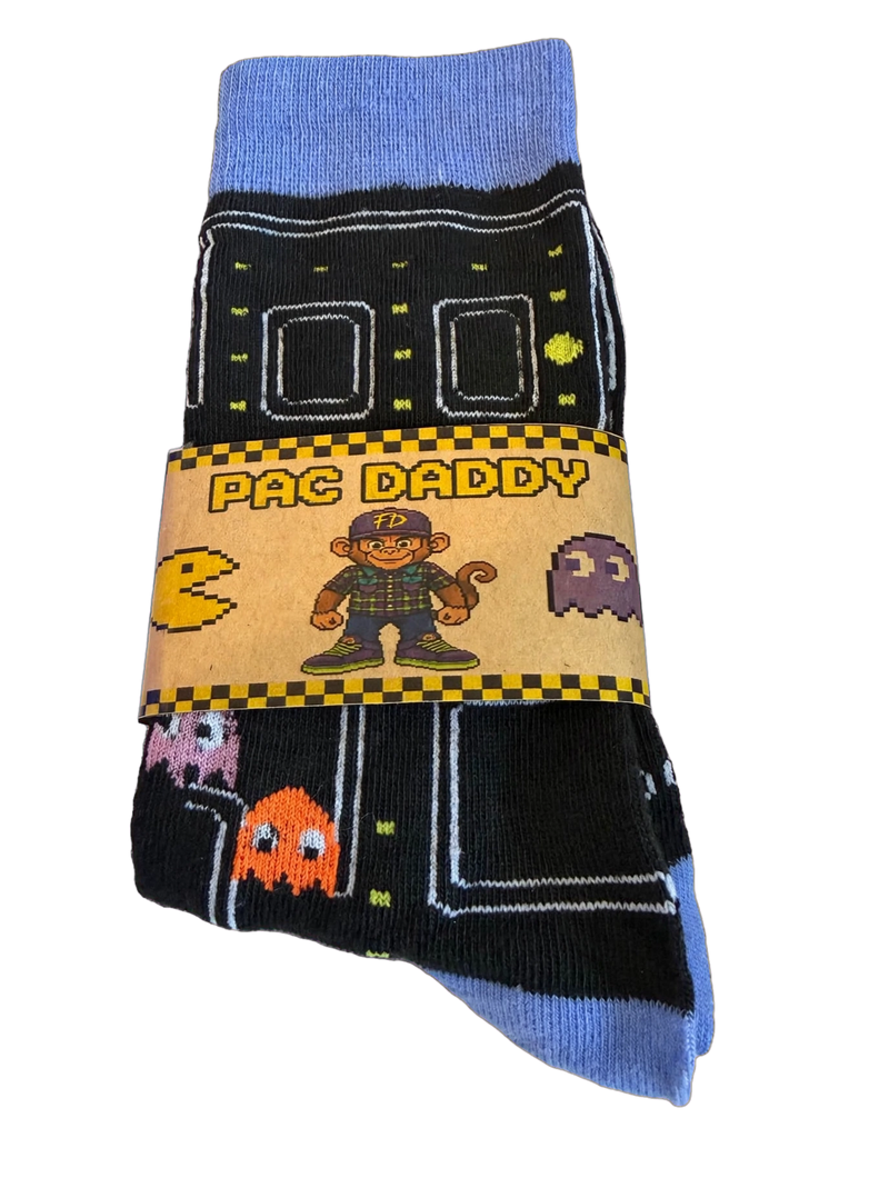 PAC DADDY Arcade Socks by Flannel Daddy Loot — product view
