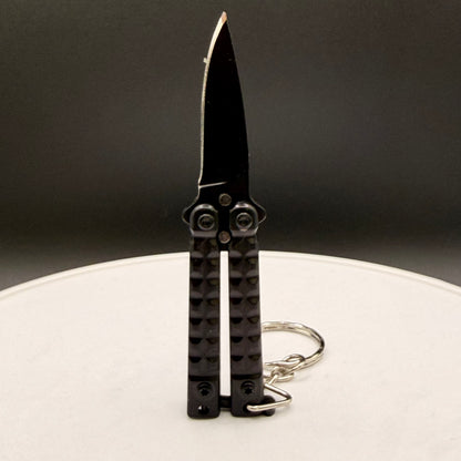 Mini Balisong Butterfly Knife Keychain