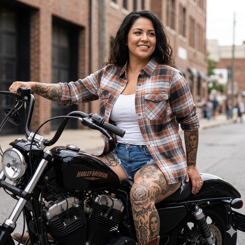 Women’s Bike Night Flannel by Hales Speed Shop