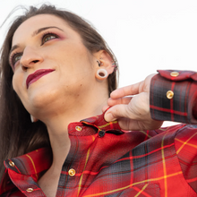 Women’s Tuefel Hunden Flannel Shirt by Hales Speed Shop — additional product view