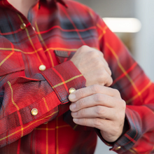 Women’s Tuefel Hunden Flannel Shirt by Hales Speed Shop — additional product view