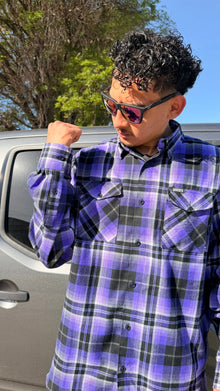 Men's Buddha Flannel Shirt by Divided Flannel Co. — alternate view