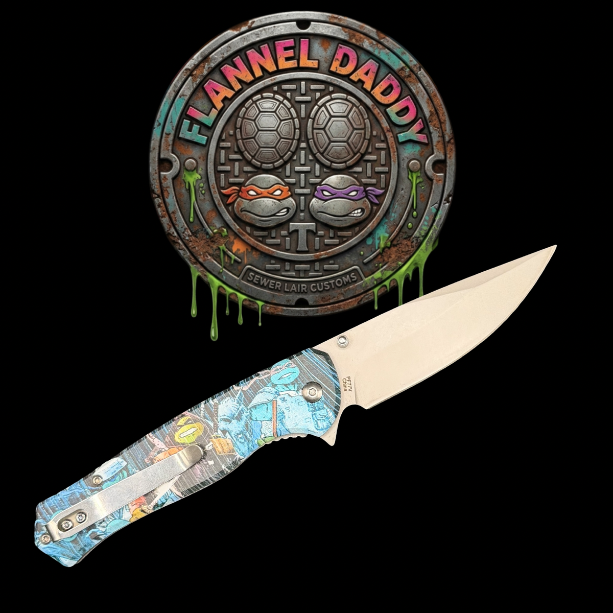 Turtle Power retro pocket knife — additional view