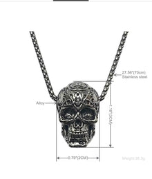 Dead Serious 70cm skull necklace alternate product view