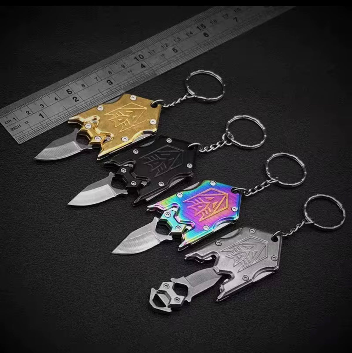 Decepti-Tool mini keychain utility knife — additional view