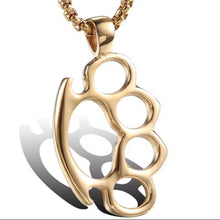 Don't Start None knuckles-shaped fashion pendant necklace product view