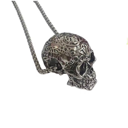 The Dead Serious Skull Necklace – 70cm Stainless Steel Chain