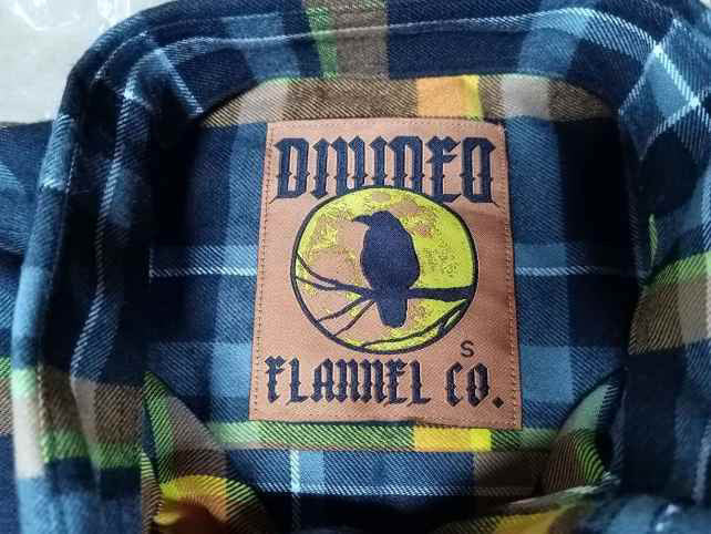 Men’s Crow Flannel Shirt by Divided Flannel Co. — additional product view