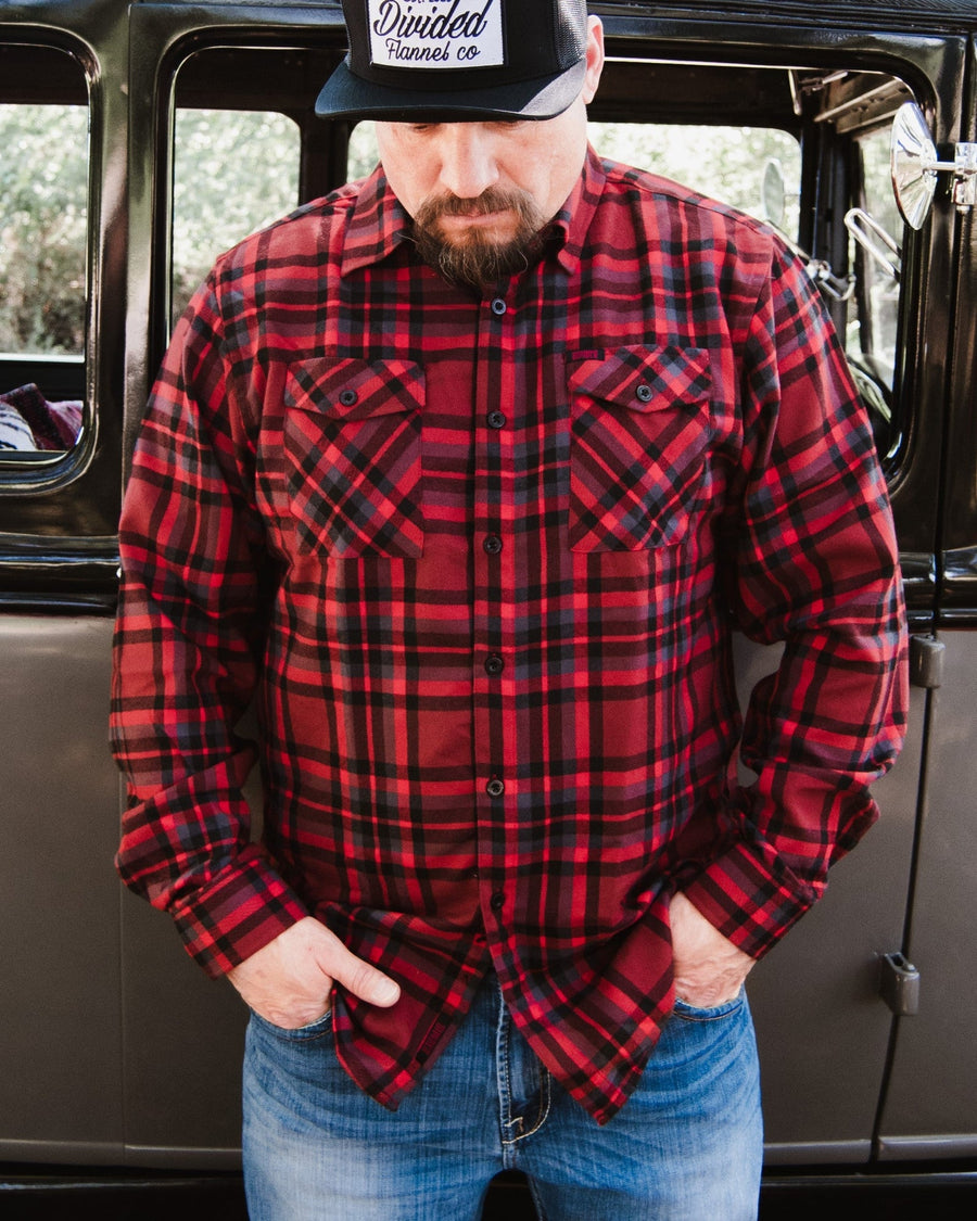 The Logger men’s flannel by Divided Flannel Co.