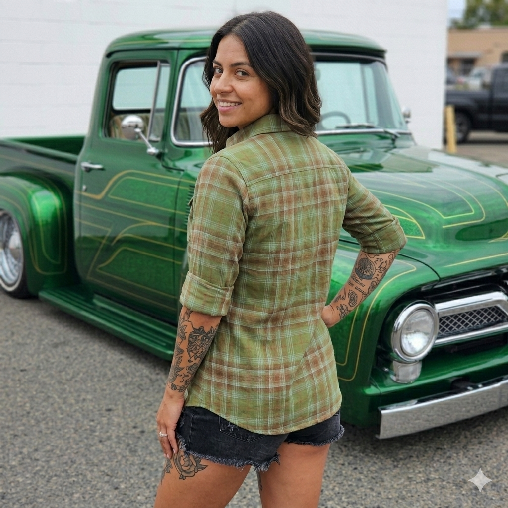 Women's Lunatic Flannel Shirt by Hales Speed Shop — product view