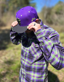 G’d Up Snapback (Purple) — detail view