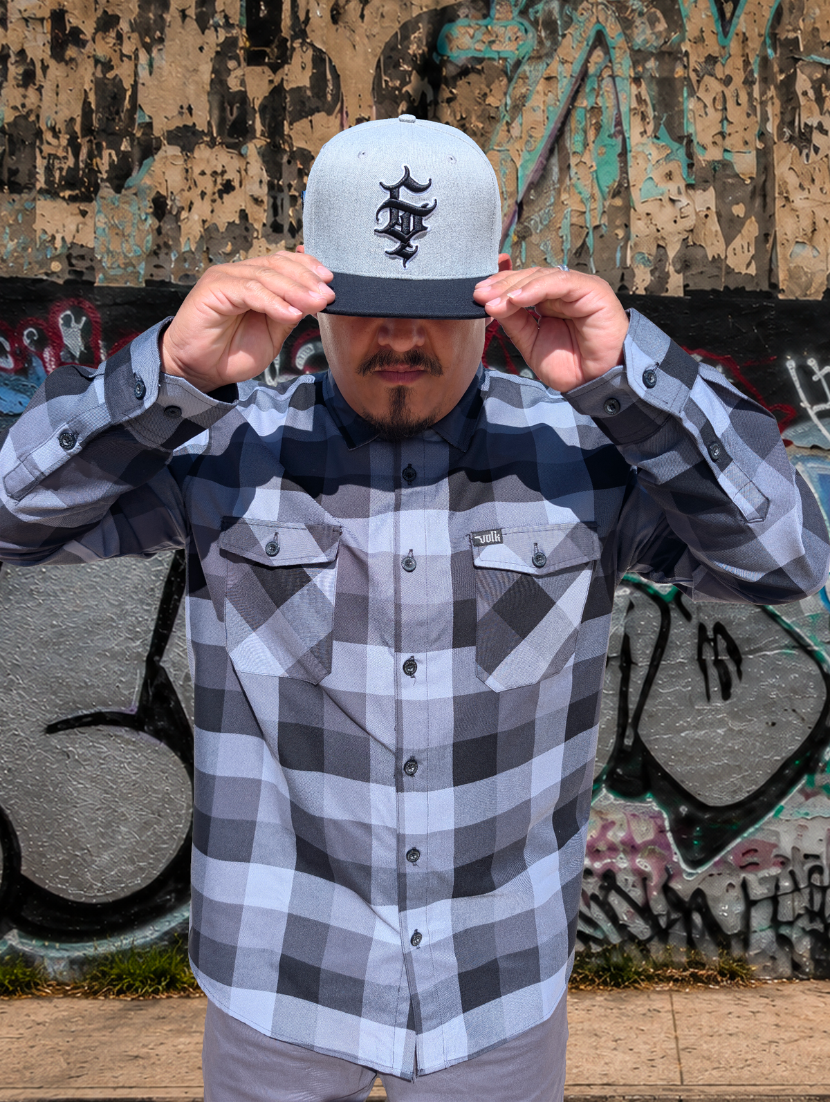 G’d Up Snapback (Gray) — alternate angle