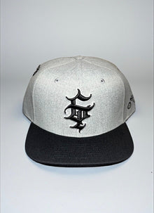 G’d Up Snapback (Gray) — close-up view