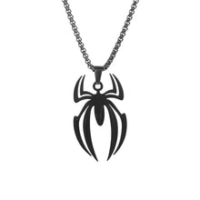 Eight-Legged Menace spider pendant necklace close-up product view