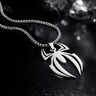 Eight-Legged Menace stainless steel spider pendant necklace for men