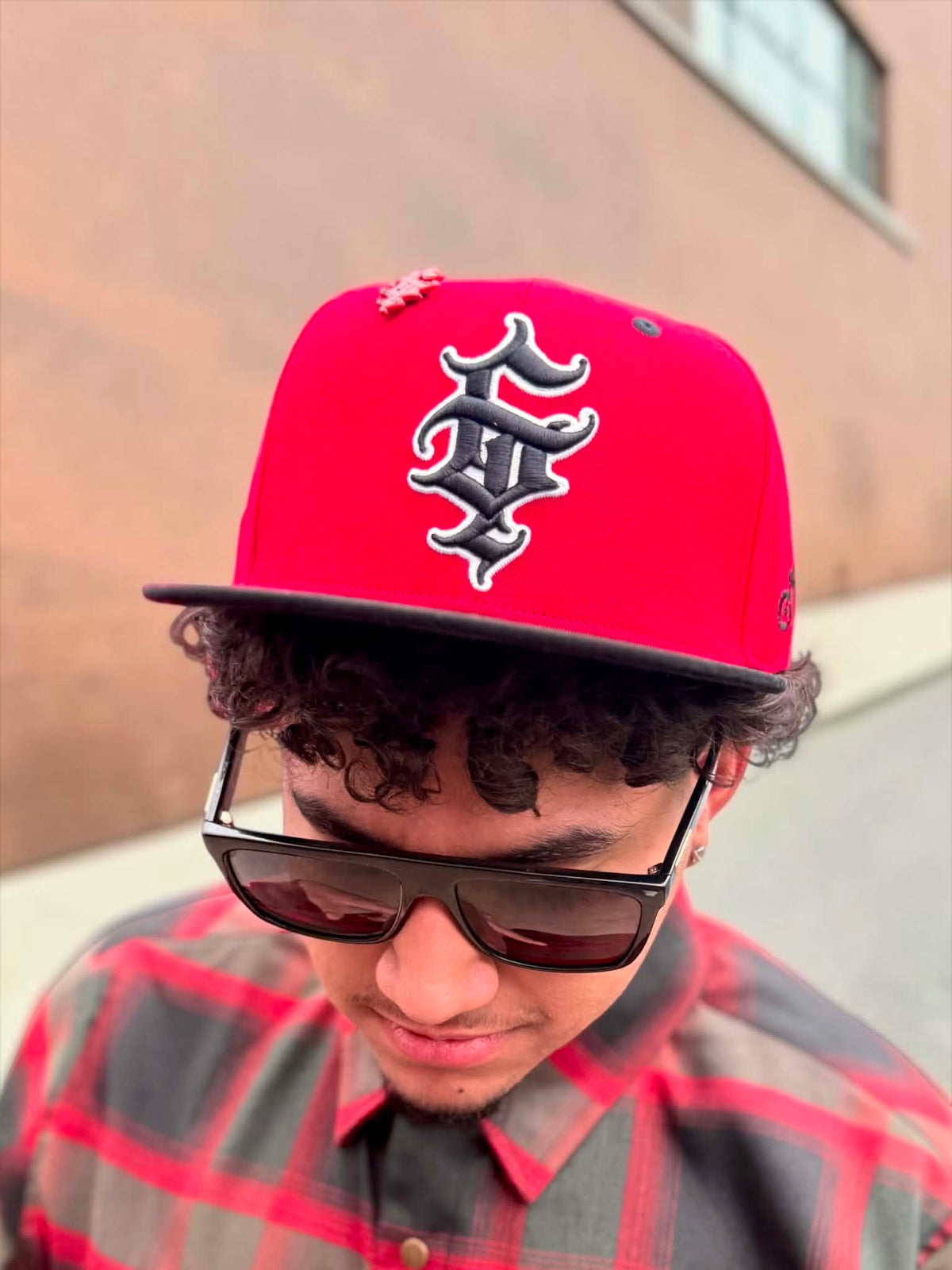 G’d Up Snapback (Red) — detail view