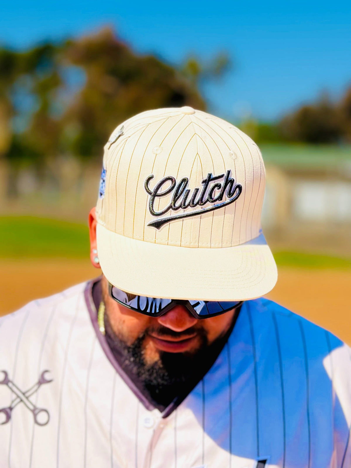 OG Slugger Off-White Snapback by Clutch & Throttle — product detail