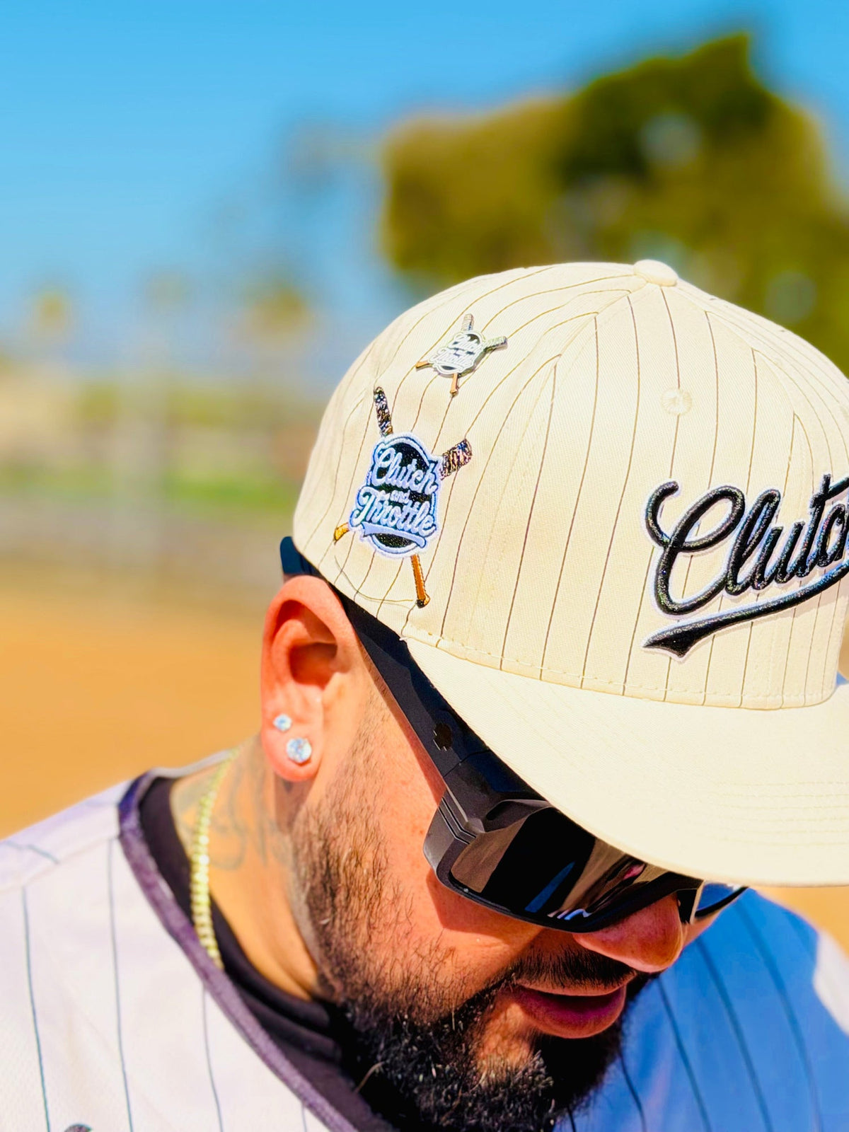 OG Slugger Off-White Snapback by Clutch & Throttle — additional view