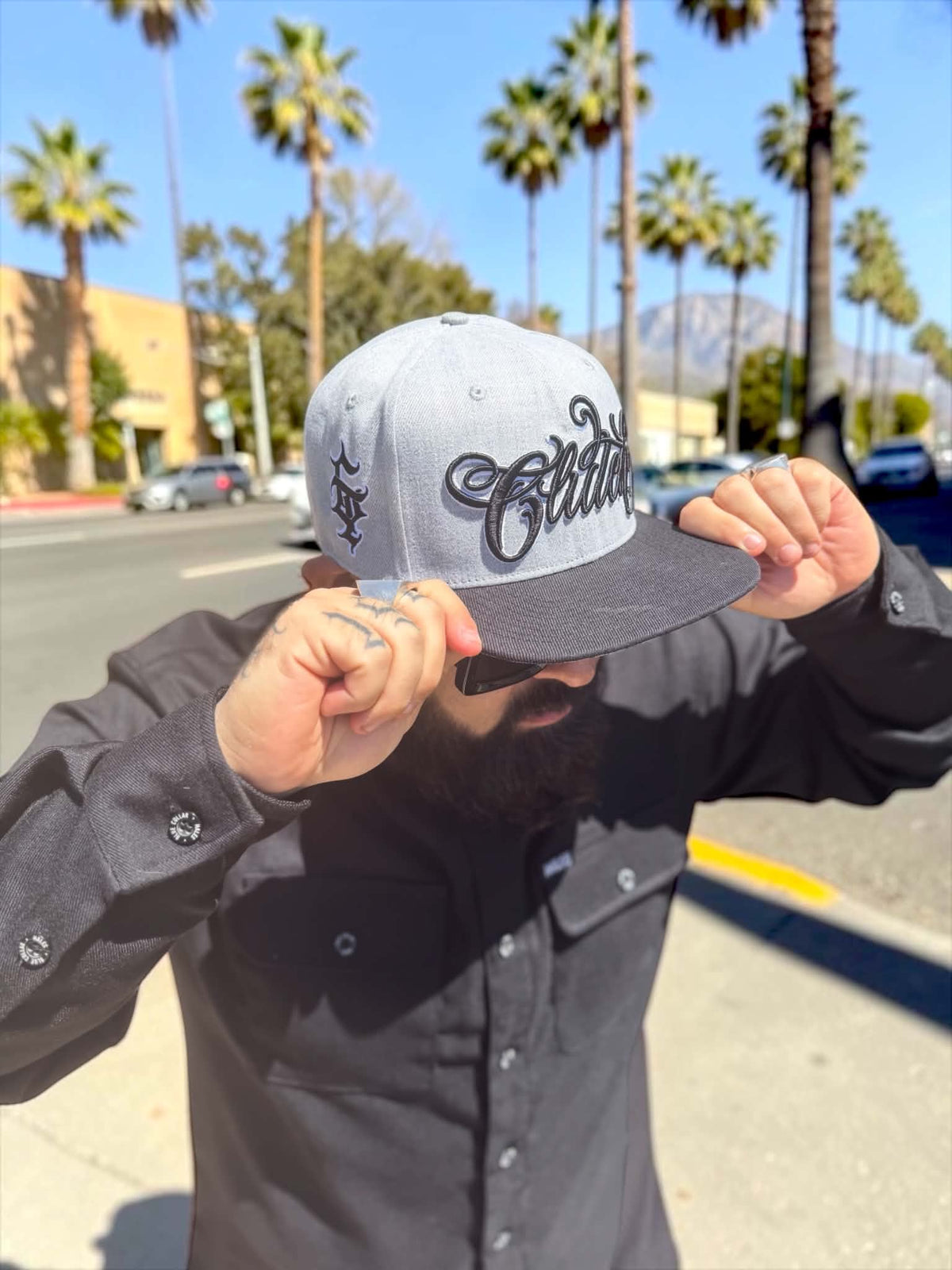 G’d Up Payasa Snapback (Gray) — alternate angle