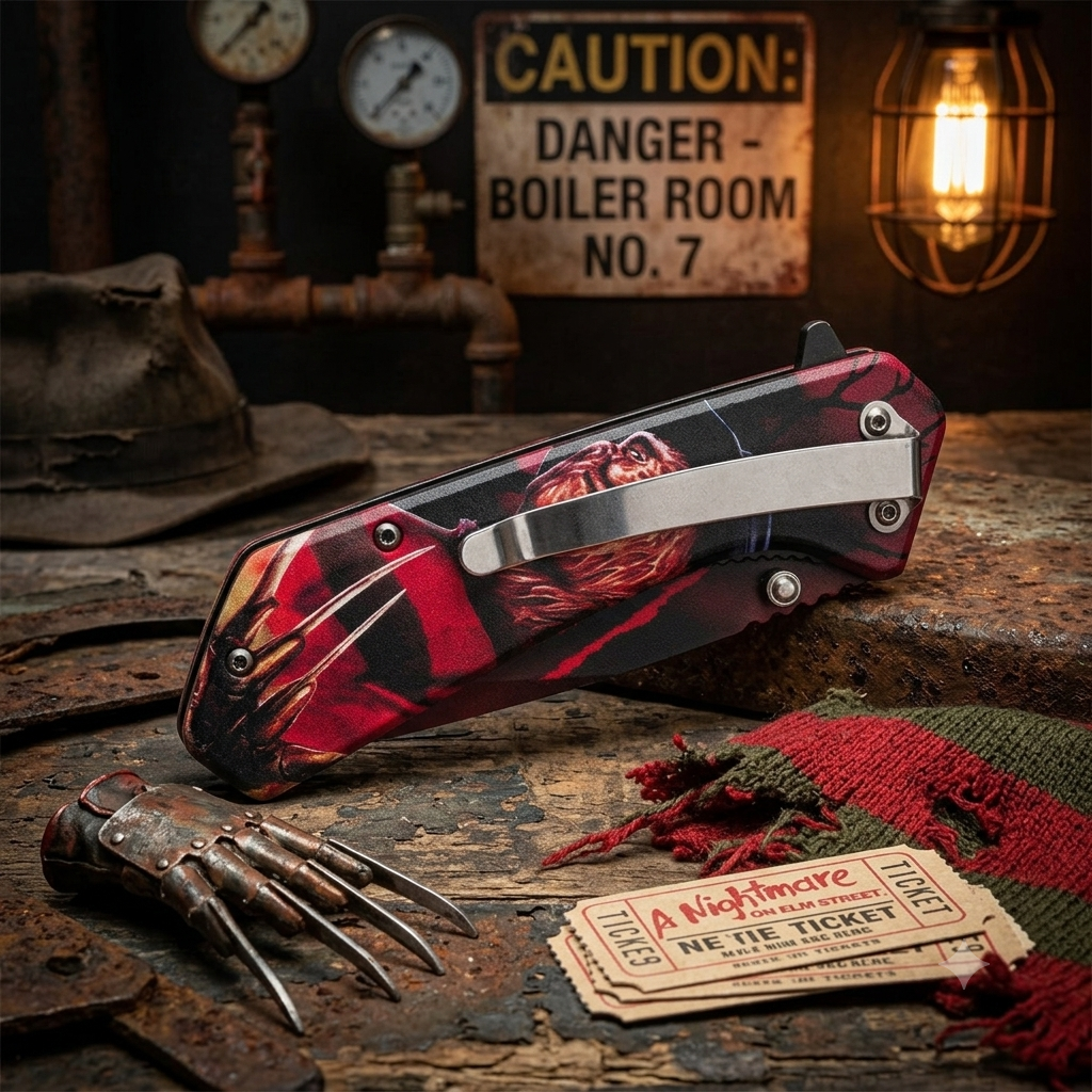 Dream Slasher retro horror pocket knife — additional view
