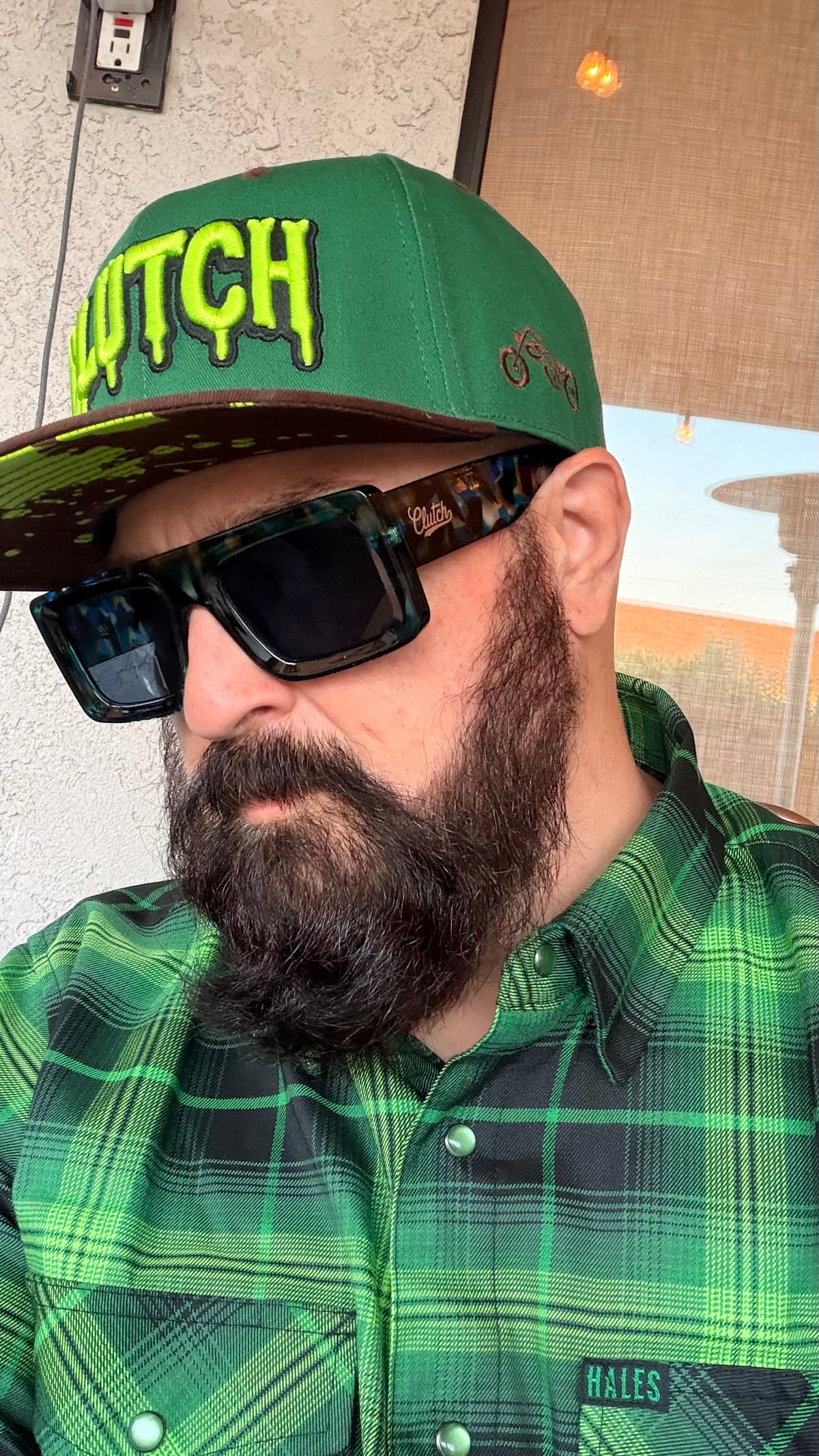 Flannel Daddy wearing the McFly flannel
