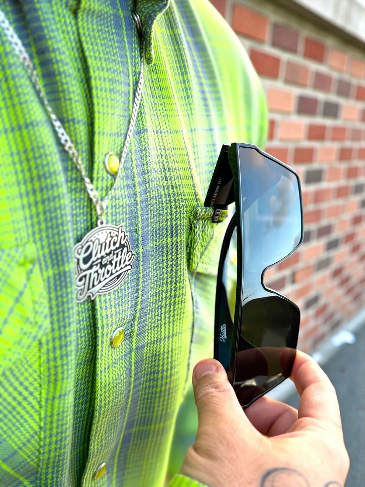 Men's Ooze Flannel Shirt by Clutch & Throttle — product view