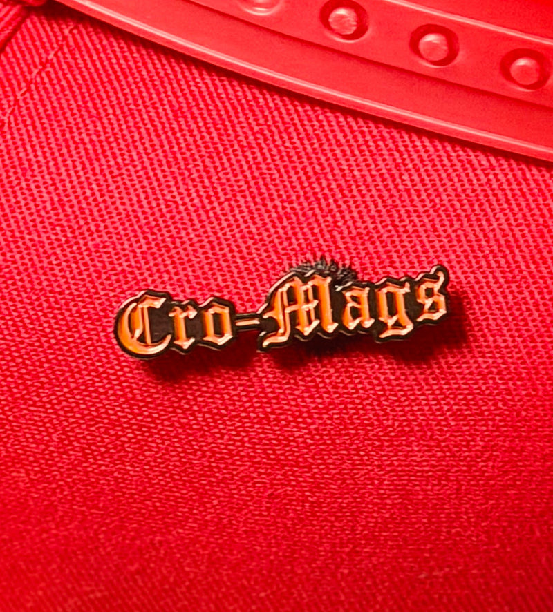 Cro-Mags enamel pin included with SnapBack