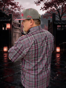Divided Flannel Co. Seppuku bamboo short sleeve shirt back view