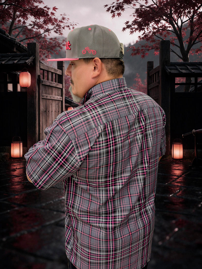 Divided Flannel Co. Seppuku bamboo short sleeve shirt back view