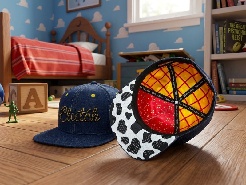 Sheriff Boot denim snapback front and interior